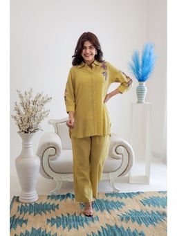 AADEWS - KABIR L Yellow Cotton Co-Ord