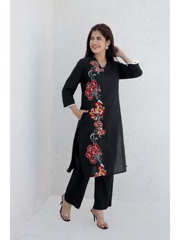 AADEWS - NOLA Black Embroidery Kurta with Pant