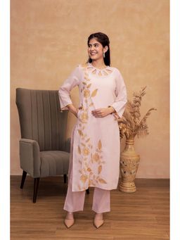AADEWS - SAKHI Pink Embroidery Kurta with Pant