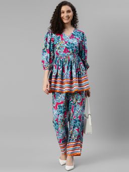 Deebaco - Tropical Women Pure Rayon Co-Ord
