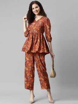 Deebaco - Paisley Printed Pure Rayon Co-Ord