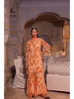 Suramya - Raunaqya Ivory Kurta with Sharara and Dupatta