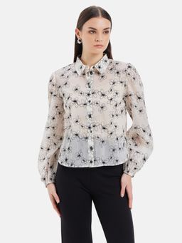 Kazo - Jackie Embroidered Full Sleeves Shirt