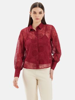 Kazo - Debra Embroidered Full Sleeves Shirt