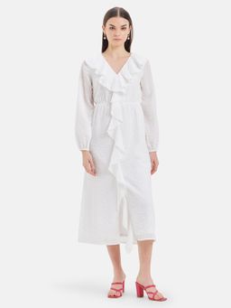 Kazo - Venus Ruffled Midi Dress