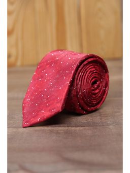 Allen Solly - Men Red Embroidered Formal Tie