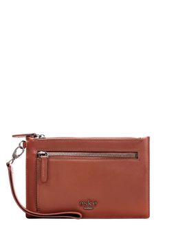 Eske - Gin Leather Travel Pouch With Spacious Compartment, Tan