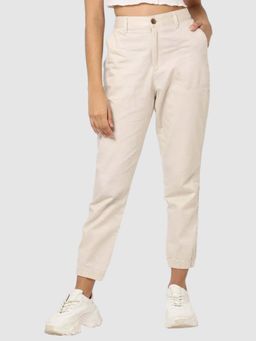 GAP - Women's High-Rise Slim Fit Joggers - Beige