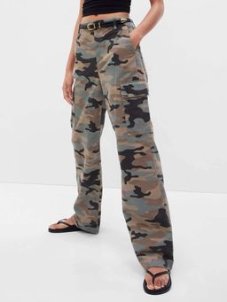 GAP - Women's Olive Camouflage Cargo Pant