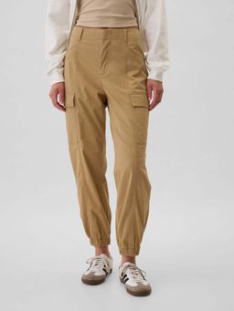 GAP - Women's Relaxed Fit Joggers with Insert Pockets - Brown