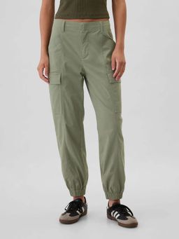 GAP - Women's Relaxed Fit Joggers with Insert Pockets - Green