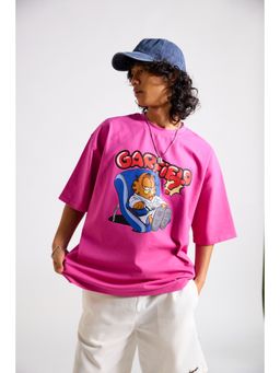 The Clothing Factory - Garfield-Grampy Printed Oversized T-Shirt