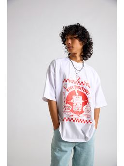 The Clothing Factory - Spongebob-Stay Positive Oversized T-Shirt