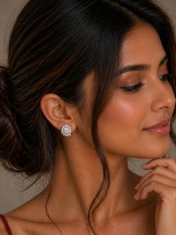 Axora Life - 925 Sterling Silver Ear Studs - Silver
