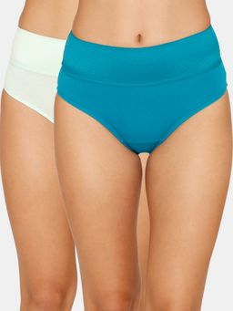 Zivame - High Rise Full Coverage Tummy Tucker Hipster Panty (pack Of 2)