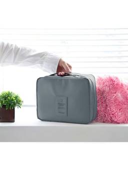 Cortina - Grey Water Resistant Makeup Accessories Organizer
