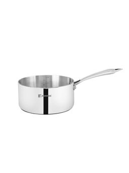 Bergner - Argent Triply Saucepan, 14 cm, 1.1 Liters, Induction Base, Silver (14 cm)