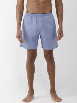 Levi's - Men Soft Cotton 300 Ls Solid Plain Woven Boxer Shorts With Pockets Blue