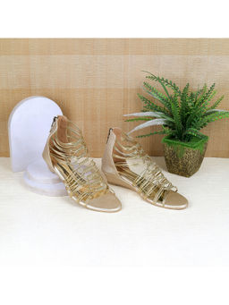 Metro - Women Gold Sandals