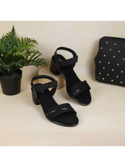 Metro - Women Black Sandal Heels