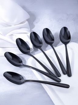 Culinex by thinKitchen - Premium 7.9" Rustproof, Dishwasher Safe Soup Spoons (Pack of 6)