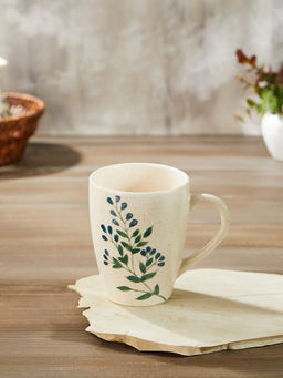 Fabindia - Off White Jasmine Ceramic Mug
