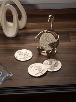 Trovea's - Flamingo Flair Coasters with Stand