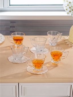Trovea's - Pebelle Coffee Clear Mugs (Pack of 6)