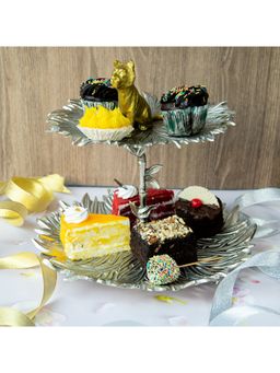 Trovea's - Roar & Leaf Two Tiered Cake Stand
