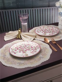 Trovea's - Pom Passion 24K Gold Plated Snack Plates (Pack of 2)