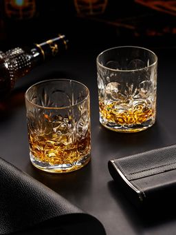 Trovea's - Premium Italian Crystal Whiskey Glasses (Pack of 4)