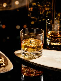Trovea's - Crystal Old Fashioned Whiskey Glasses (Pack of 4)