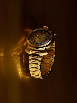 GaGa MILANO - Watch Mechanical Yellow Gold Swiss Made Watch For Unisex -4014MN01Y0STSY0 (M)