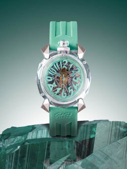 GaGa MILANO - Automatic Watch Tiffany Crystal Skeleton Watch For Unisex-8060CY02SGSYTF0 (M)