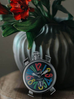 GaGa MILANO - Black Dial Mechanical Classic Design Swiss Made Watch For Men - 5010MN02S0LABK0 (M)