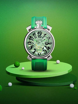 GaGa MILANO - Swiss Made Watch Green Skeleton Dial Mechanical Unisex Watch-5310CG03K0SYGR0 (M)