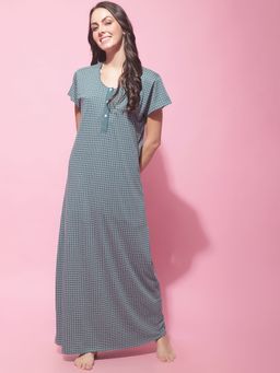 Secret Wish - Womens Blue Hosiery Nighty