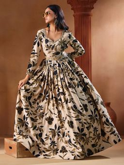 MADHURAM - White Embroidered Sweetheart Dress