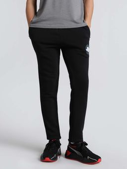 Puma - Graphic Print Men Black Trackpants