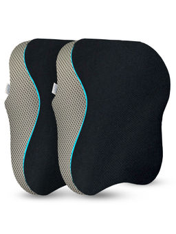 SLEEPSIA - Grey Memory Ultimate Car Seat Neck Rest Pillows (Pack Of 2)