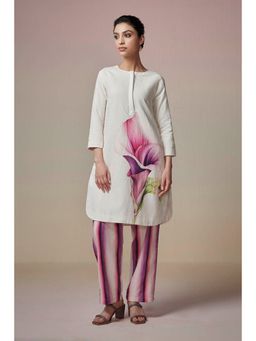 Dressfolk - Ivory Linen-Cotton Co-Ord (Set of 2)