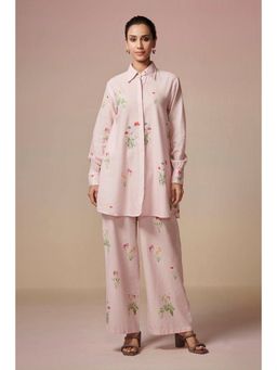 Dressfolk - Powder Blue Linen-Cotton Co-Ord (Set of 2)