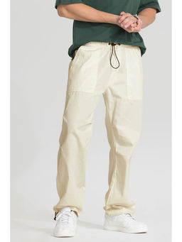 Snitch - Cream Relaxed Fit Joggers