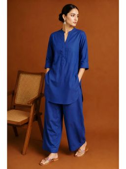 LABEL MAE - Royal Blue Kurta with Salwar Pant