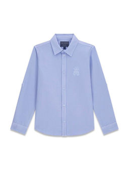 Guess - Blue Cotton Solid Boys Shirt