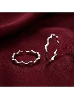 White Velvet - Wave Rhythm 925 Silver Adjustable Toe Ring