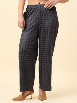 Cantabil - Grey Slim Polycotton Solid Pant