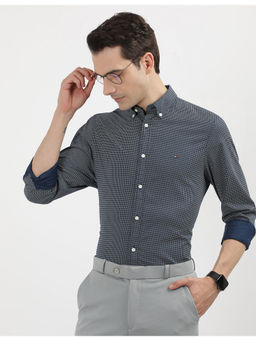 Tommy Hilfiger - Mens Navy Blue Printed Shirt