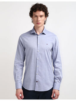 Tommy Hilfiger - Mens Blue Textured Shirt