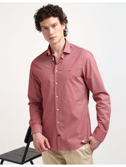 Tommy Hilfiger - Mens Red Printed Shirt